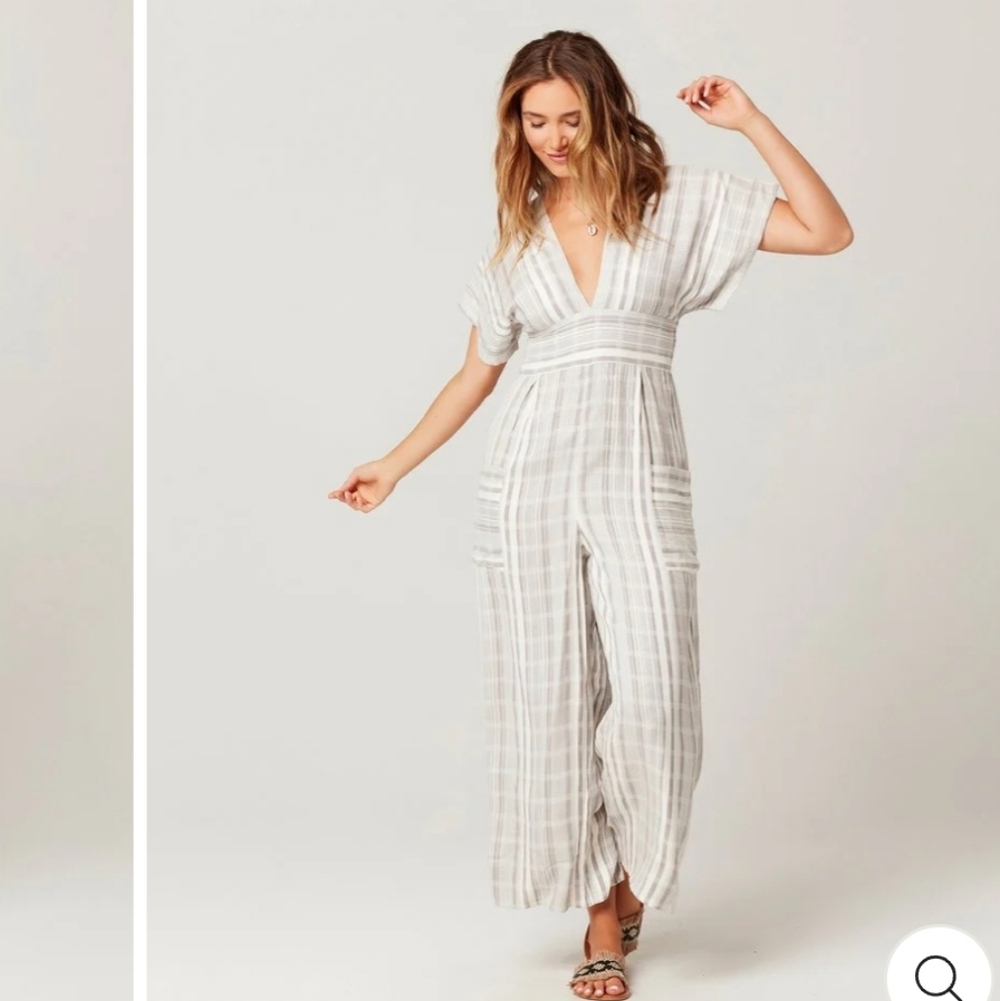 l* Space Doheny Jumpsuit In Pebble Stripe